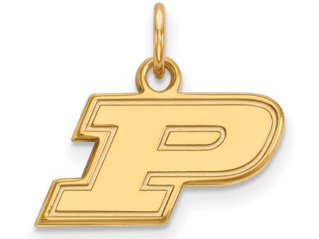 14k Yellow Gold Purdue XS Initial P Charm or Pendant Online Sale