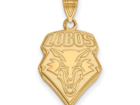 10k Yellow Gold U. of New Mexico Large Logo Pendant Supply