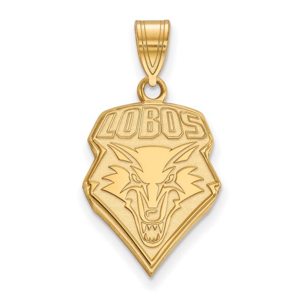 10k Yellow Gold U. of New Mexico Large Logo Pendant Supply