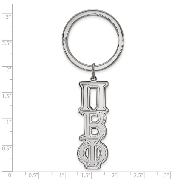 Sterling Silver Pi Beta Phi Key Chain For Discount