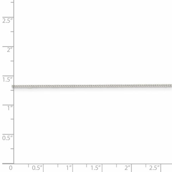 1mm, Sterling Silver Solid Curb Chain Necklace Discount