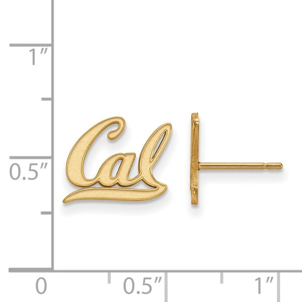 14k Yellow Gold Cal Berkeley XS (Tiny) Post Earrings Supply