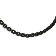 10mm Stainless Steel Black Plated Anchor Chain Necklace, 20 Inch Hot on Sale