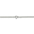 1.7mm, Sterling Silver Diamond Cut Solid Rope Chain Necklace Online