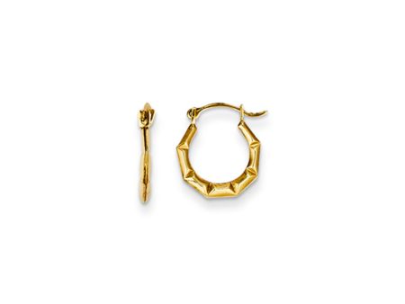 12mm Children s Geometric Hinged Post Hoop Earrings in 14k Gold Online now