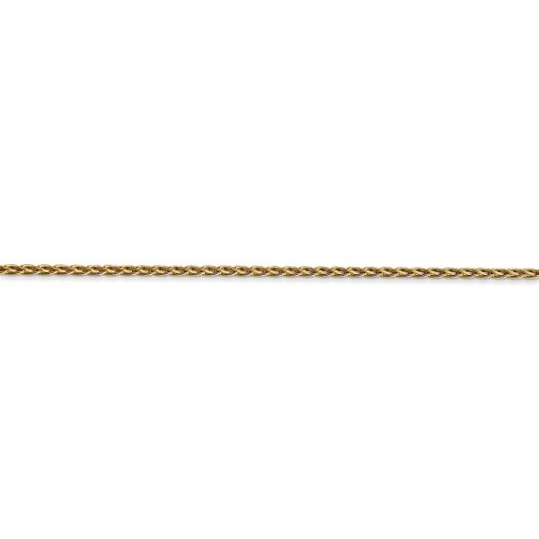 1.5mm, 14k Yellow Gold, Solid Parisian Wheat Chain Bracelet Online Sale