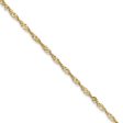 1.7mm, 14k Yellow Gold, Singapore Chain Necklace Online