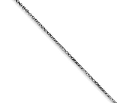 0.9mm, 14k White Gold, Cable Chain Necklace Sale