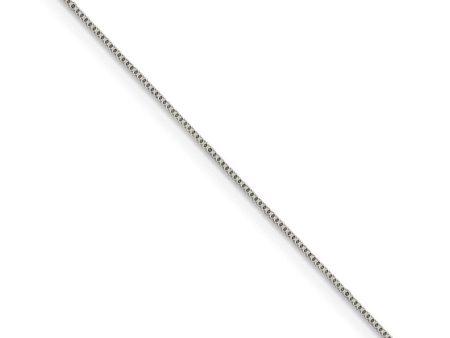 0.6mm, Sterling Silver, Solid Box Chain Necklace For Discount