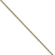 0.95mm, 10k Yellow Gold, Cable Rope Chain Necklace Online now