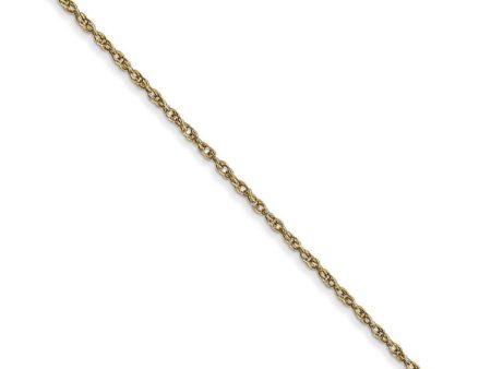 0.95mm, 10k Yellow Gold, Cable Rope Chain Necklace Online now