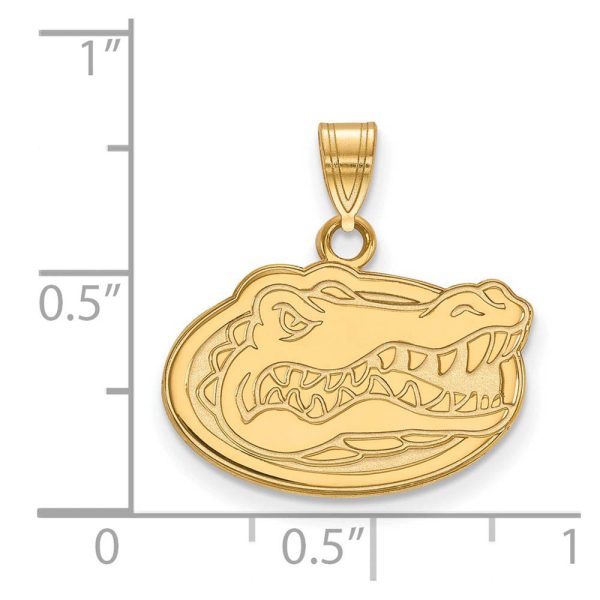 14k Gold Plated Silver U. of Florida Small Mascot Pendant Online now