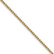 1.75mm 14k Yellow Gold Hollow Round Box Chain Necklace For Discount