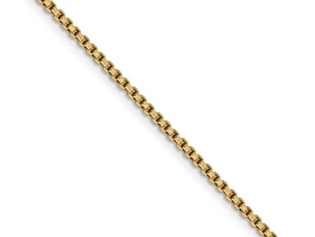 1.75mm 14k Yellow Gold Hollow Round Box Chain Necklace For Discount