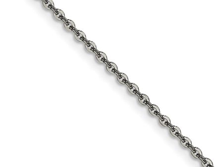 2.3mm Stainless Steel Polished Cable Chain Necklace Online Hot Sale