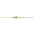 0.5mm, 10k Yellow Gold, Cable Rope Chain Necklace For Cheap