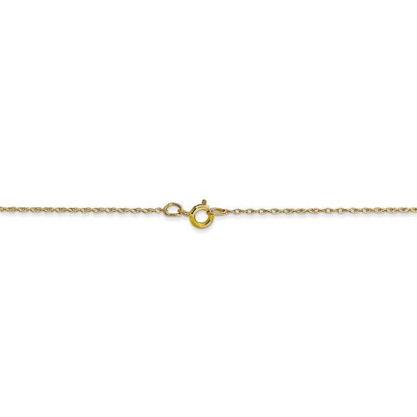 0.5mm, 10k Yellow Gold, Cable Rope Chain Necklace For Cheap