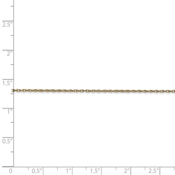 0.95mm, 10k Yellow Gold, Cable Rope Chain Necklace Online now