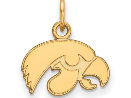 14k Gold Plated Silver U. of Iowa XS (Tiny) Mascot Charm or Pendant Hot on Sale