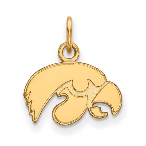 14k Gold Plated Silver U. of Iowa XS (Tiny) Mascot Charm or Pendant Hot on Sale