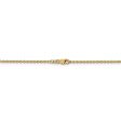 1.8mm, 14k Yellow Gold, Solid Cable Chain Anklet For Cheap