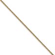 1mm 14k Yellow Gold Diamond Cut Round Wheat Chain Necklace Cheap