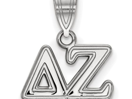 Sterling Silver Delta Zeta Medium Greek Letters Pendant For Discount