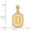 14k Yellow Gold Ohio State Medium  O  Pendant Supply