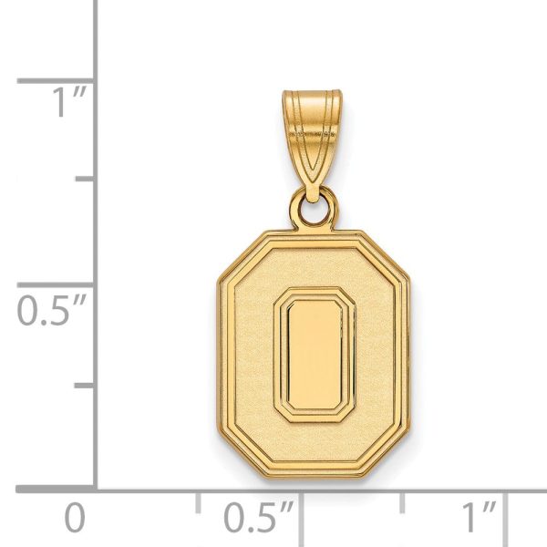 14k Yellow Gold Ohio State Medium  O  Pendant Supply