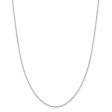 1mm Sterling Silver Solid Open Cable Chain Necklace For Sale