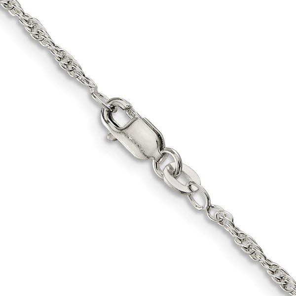 1.9mm, Sterling Silver Solid Loose Rope Chain Necklace Cheap