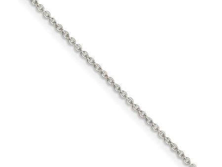 1.25mm, Sterling Silver Classic Solid Cable Chain Necklace Discount