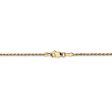 1.3mm, 14k Yellow Gold, Diamond Cut Rope Chain Necklace Online