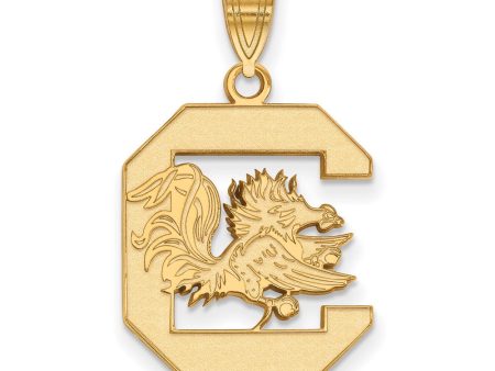 14k Yellow Gold South Carolina Large Logo Pendant Online now