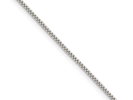 1.25mm Sterling Silver Solid Round Box Chain Necklace Online