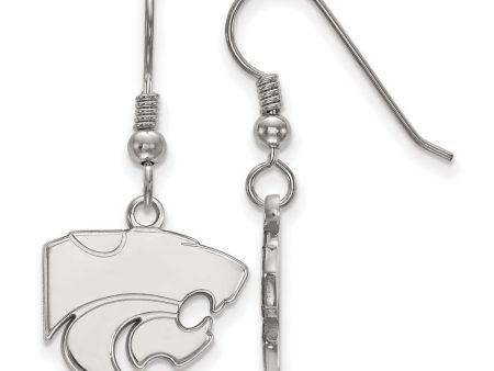 Sterling Silver Kansas State University Small Dangle Earrings Online Hot Sale