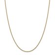 1.5mm 14k Yellow Gold Hollow Round Box Chain Necklace Hot on Sale