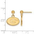 14k Gold Plated Silver University of Georgia Ball Dangle Earrings Online