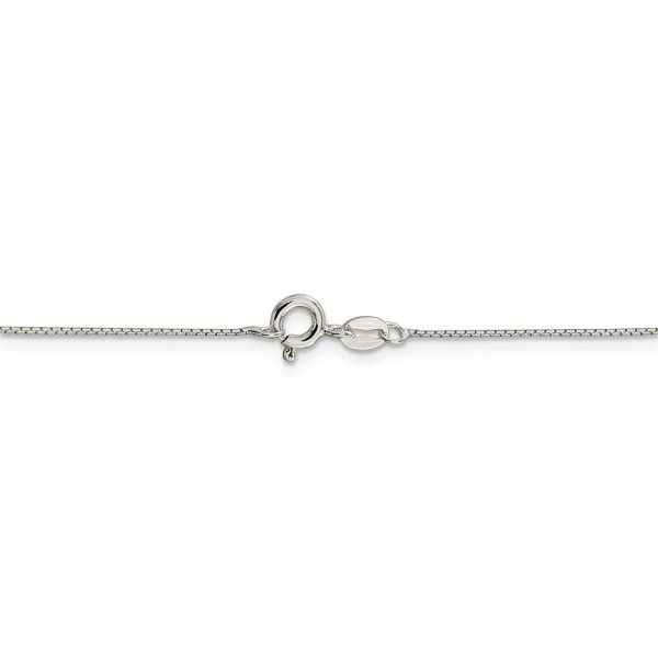 0.6mm, Sterling Silver D C Octagon Mirror Box Chain Necklace Online Sale