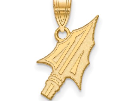 14k Yellow Gold Florida State Medium Arrowhead Pendant Hot on Sale