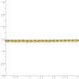 2.75mm 10k Yellow Gold Diamond Cut Solid Rope Chain Necklace Sale