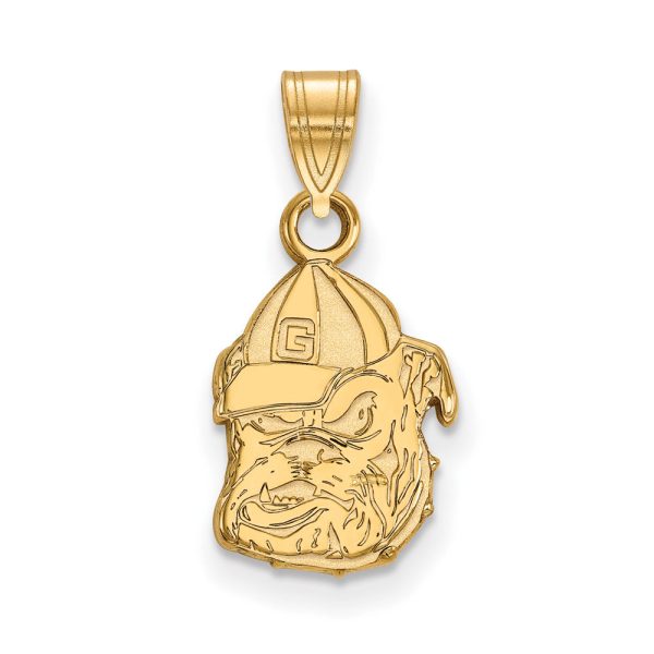 14k Yellow Gold U. of Georgia Small Mascot Pendant Online Sale