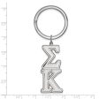 Sterling Silver Sigma Kappa Key Chain For Discount