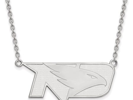 Sterling Silver North Dakota Large Logo Pendant Necklace Supply