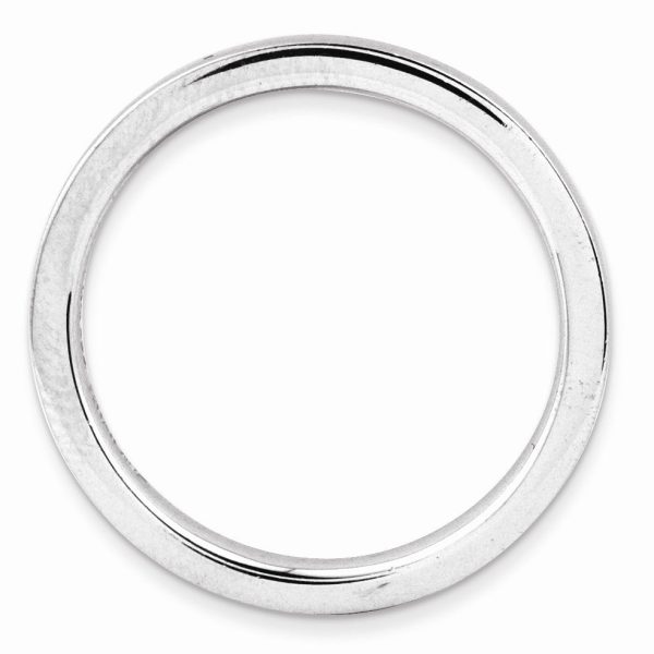 2.25mm Stackable Sterling Silver Semi Rounded Band Sale