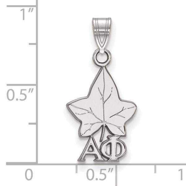 Sterling Silver Alpha Phi Small Pendant Hot on Sale