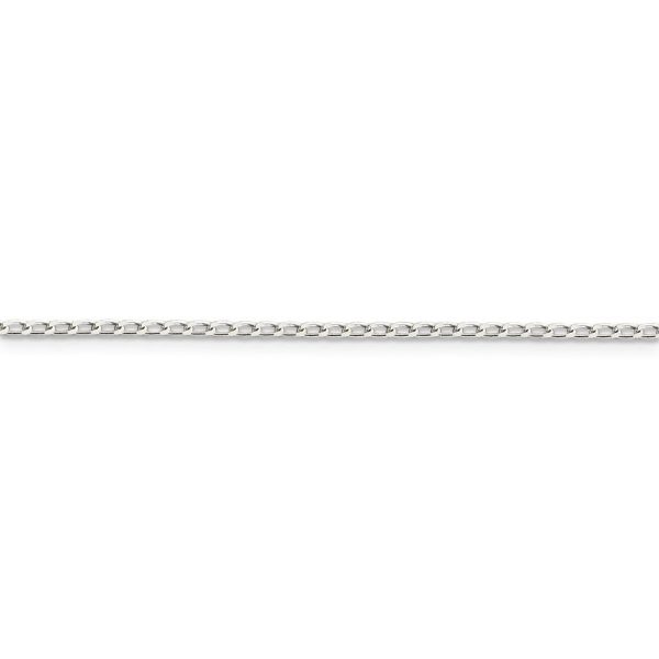 1.5mm Sterling Silver Solid Open Curb Chain Anklet Supply