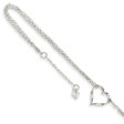 14k Yellow or White Gold Open Heart Double Strand Anklet, 9-10 Inch For Discount