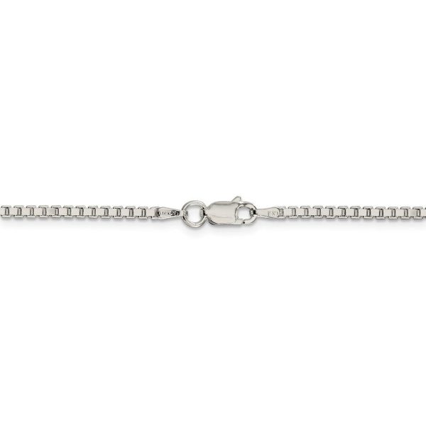 1.9mm, Sterling Silver, Solid Box Chain Necklace Online Sale