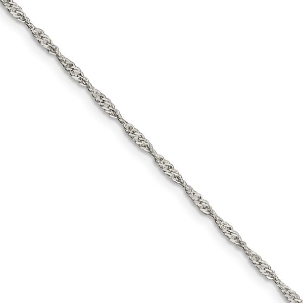 1.75mm Sterling Silver, Solid Singapore Chain Necklace Cheap